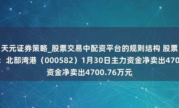 天元证券策略_股票交易中配资平台的规则结构 股票行情快报：北部湾港（000582）1月30日主力资金净卖出4700.76万元